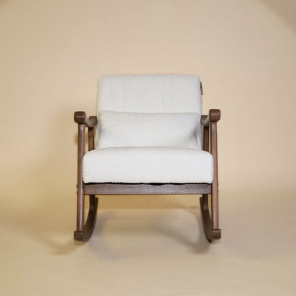 Astra Bouclé Rocking Chair - White