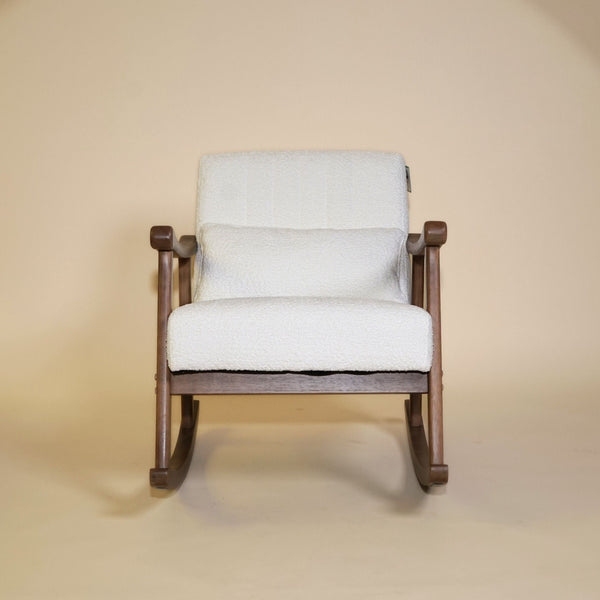 Astra Bouclé Rocking Chair - White