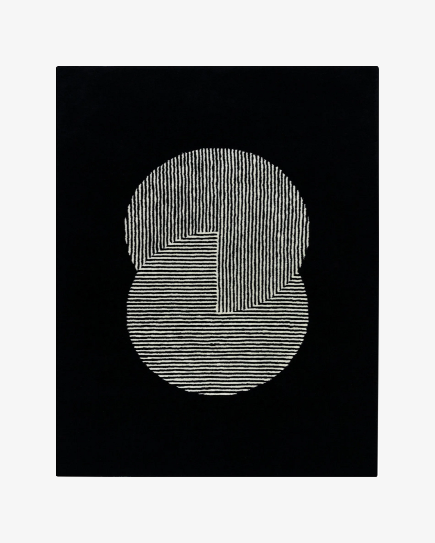 Clique Wool Rug / Pitch Black | Popyuli