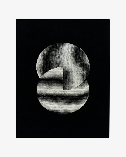 Clique Wool Rug / Pitch Black | Popyuli