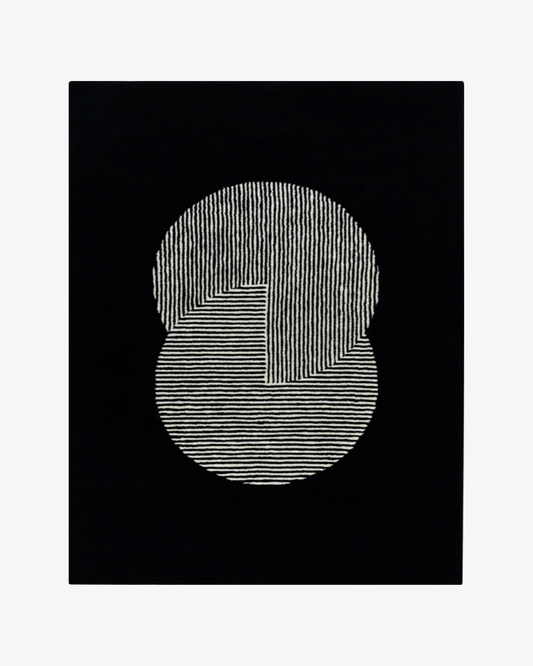 Clique Wool Rug / Pitch Black | Popyuli