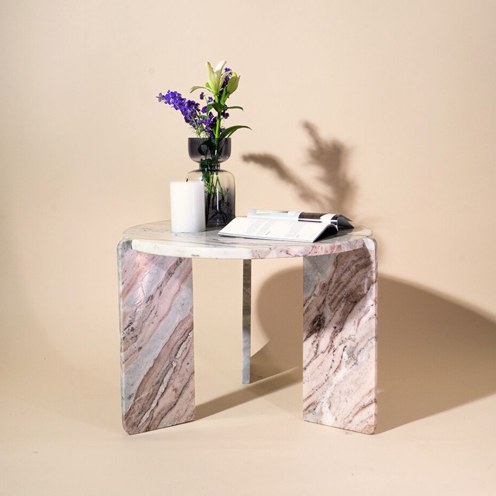 Helios Marble Coffee Table | White Marble
