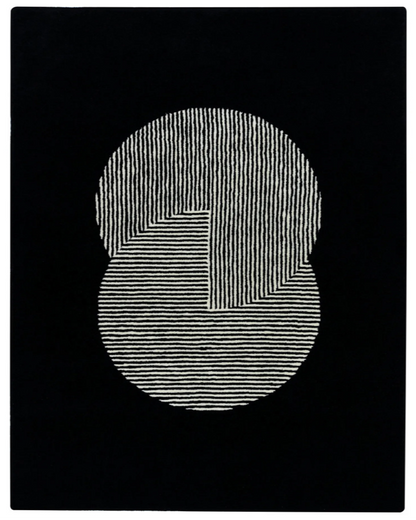 Clique Wool Rug / Pitch Black | Popyuli