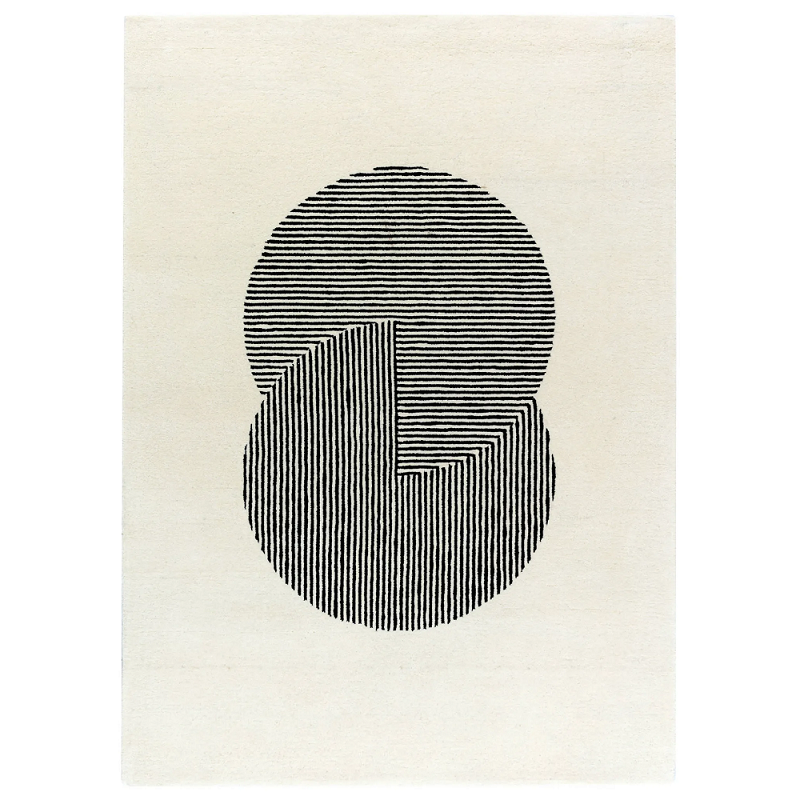 Clique Wool Rug / Bone White | Popyuli