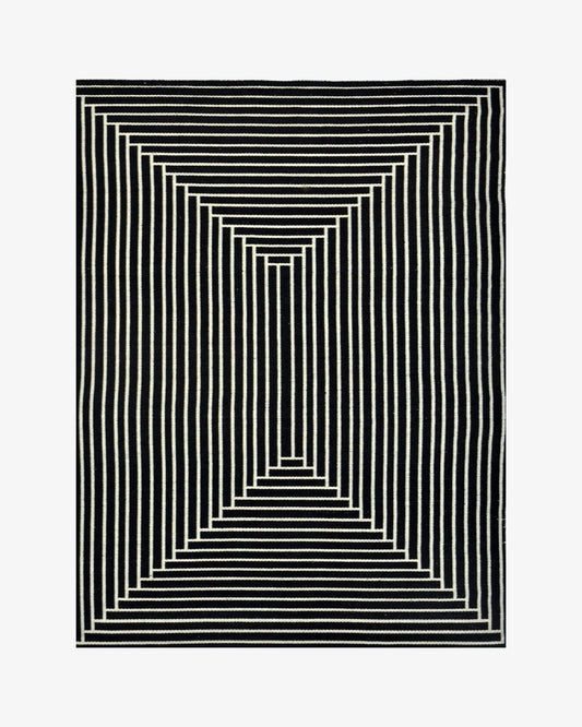 Noir Reversible Rug | Popyuli