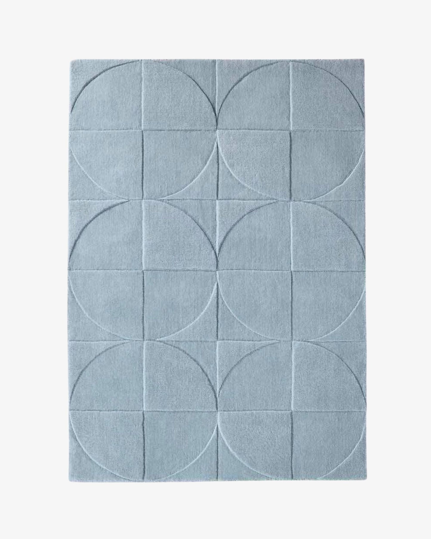 Round Square Rug / Steel Blue | Popyuli