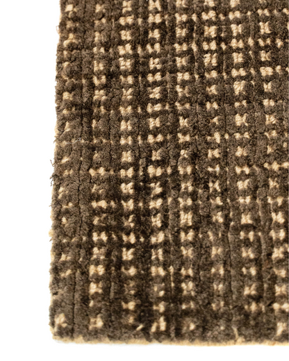 Meraki Jute & Silk Rug / Chocolate | Popyuli