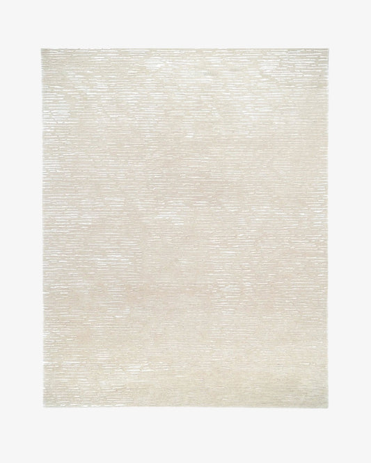 Cabella Wool & Silk Rug / Frost | Popyuli