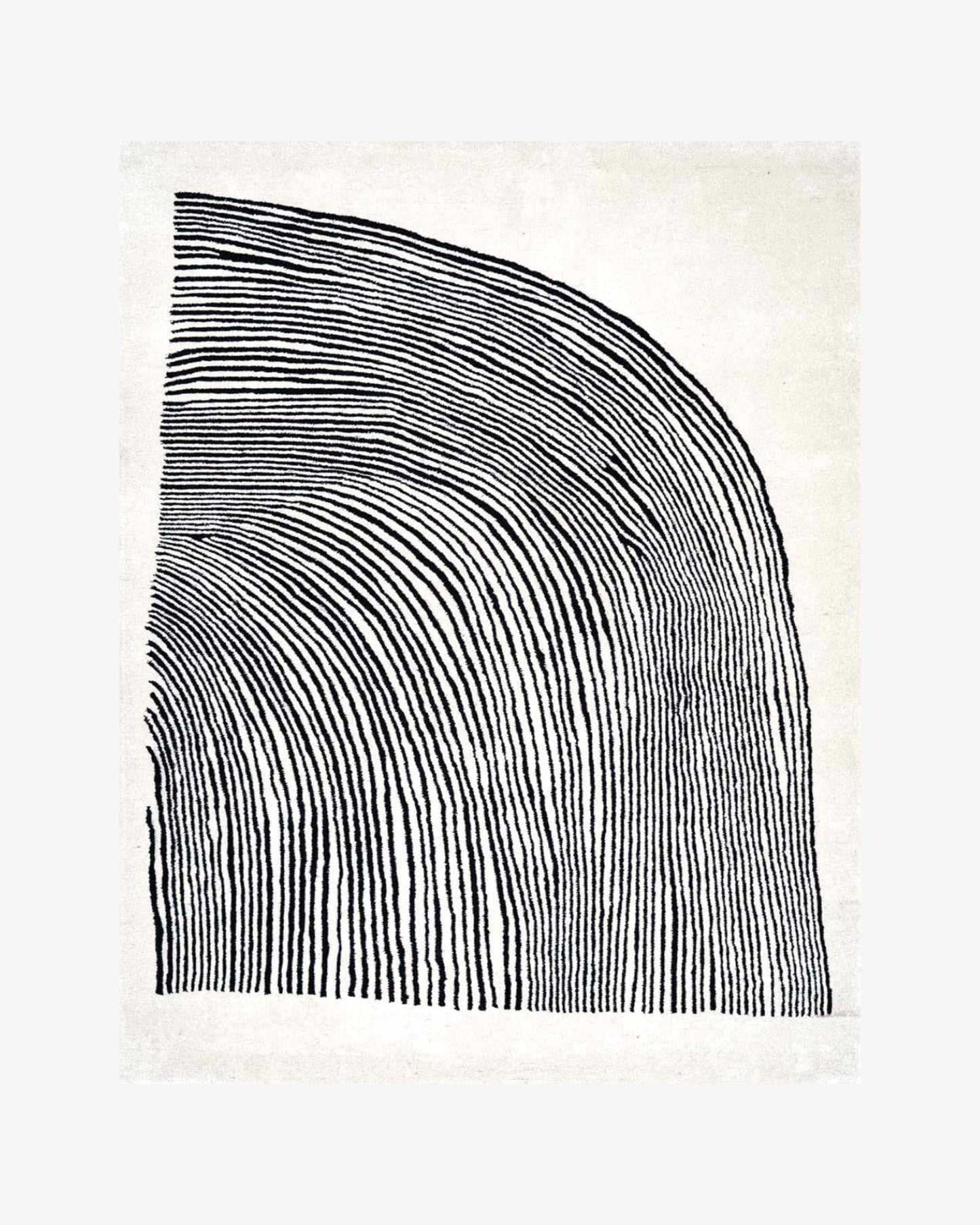 Monochrome Wool Rug | Popyuli