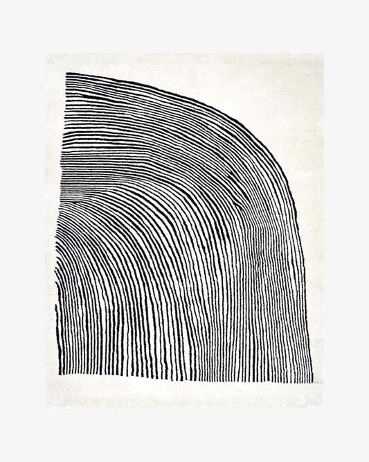 Monochrome Wool Rug | Popyuli