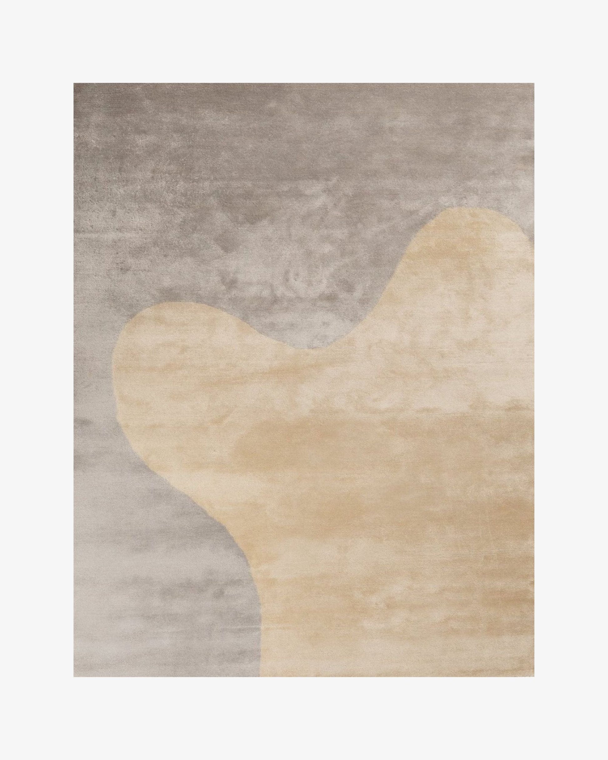 Nasai Silk Rug - Pale grey | Popyuli