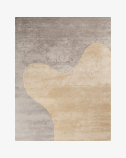 Nasai Silk Rug - Pale grey | Popyuli