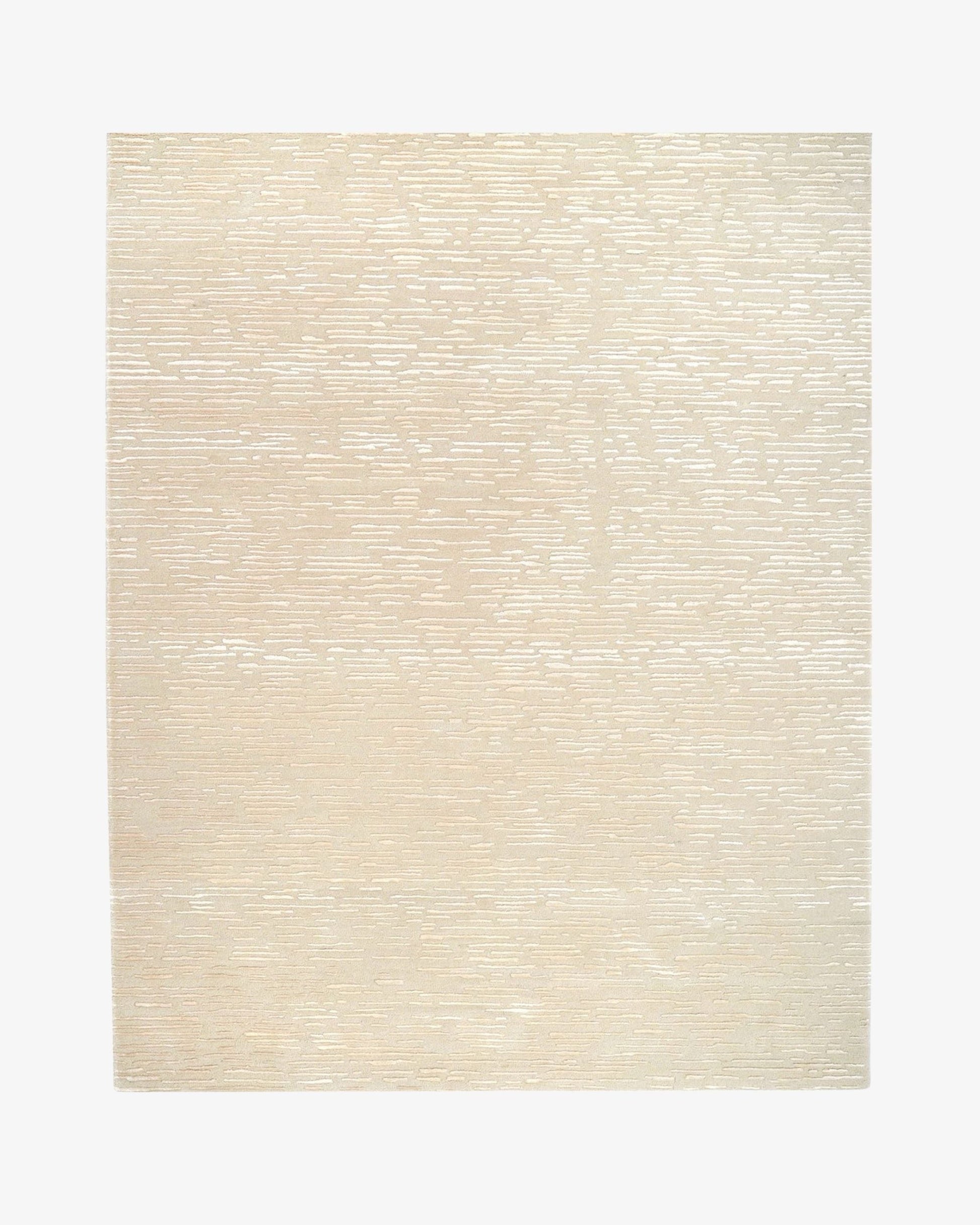 Cabella Wool & Silk Rug / Flax | Popyuli