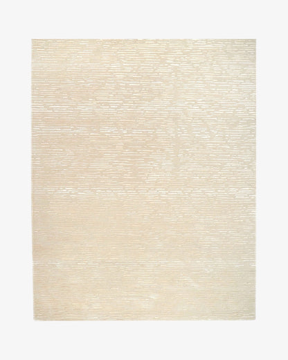 Cabella Wool & Silk Rug / Flax | Popyuli
