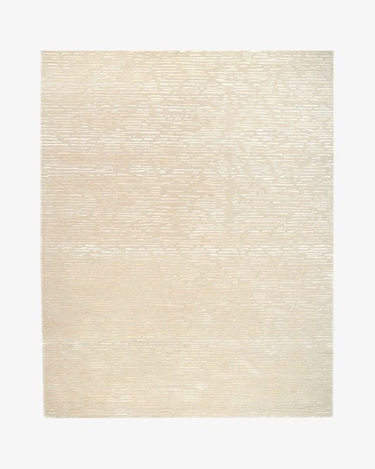 Cabella Wool & Silk Rug / Flax | Popyuli