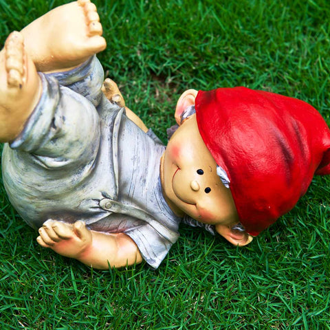 Playful Elf Boy I Garden Decor