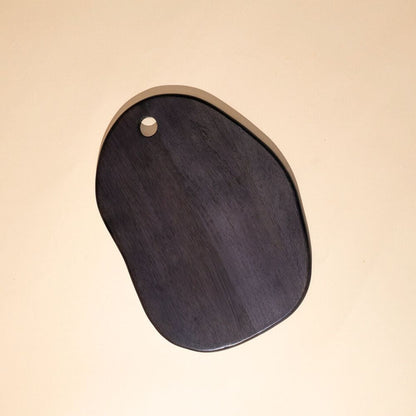 Black Wash Mango Wood Platter | Organic Form