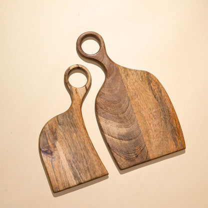 Yin-Yang Mango Wood Platter | Set of 2