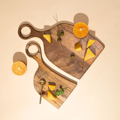 Yin-Yang Mango Wood Platter | Set of 2