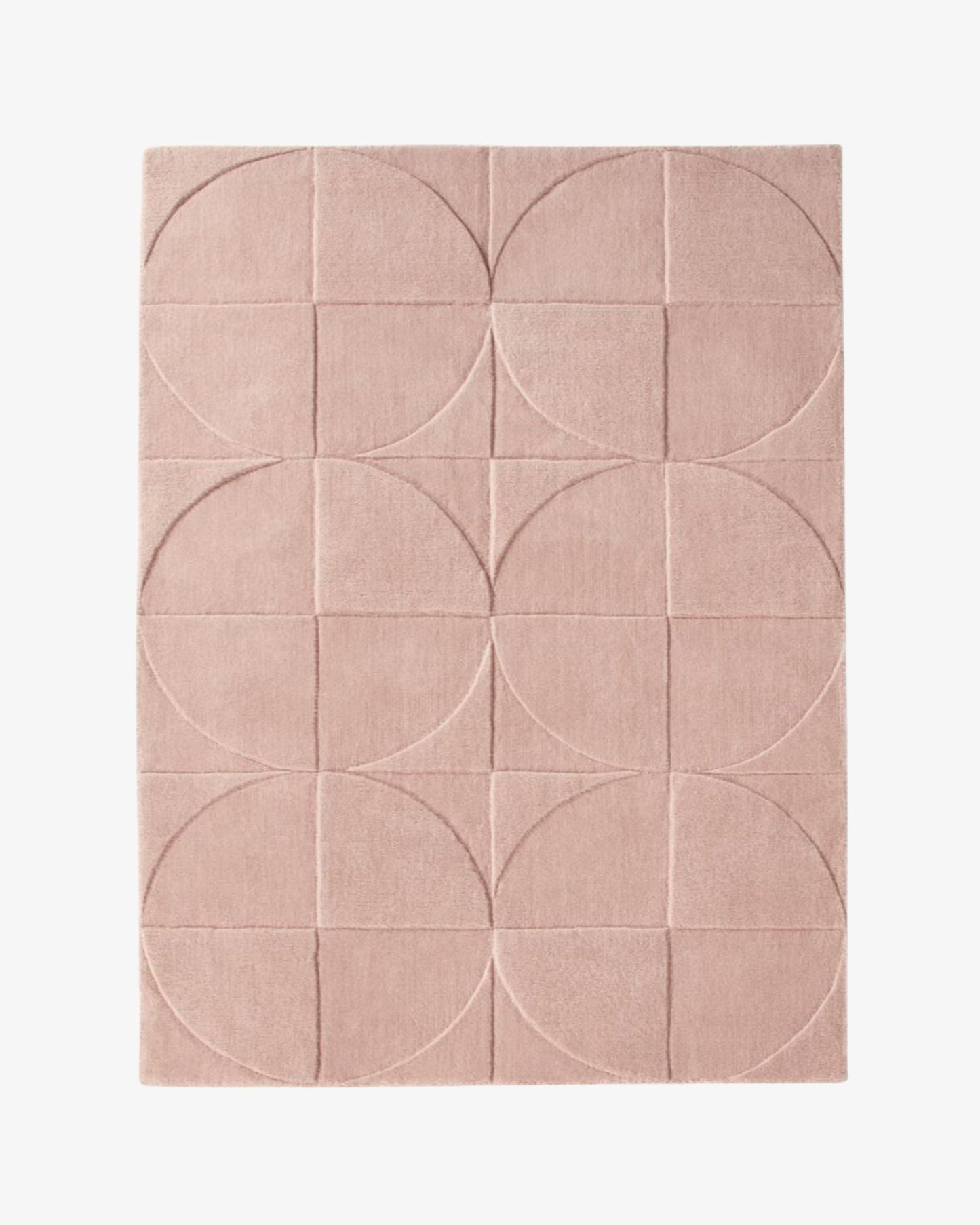 Round Square Rug / Blush Pink | Popyuli