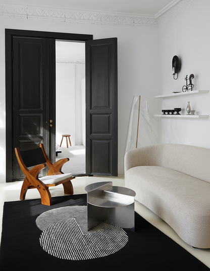 Clique Wool Rug / Pitch Black | Popyuli