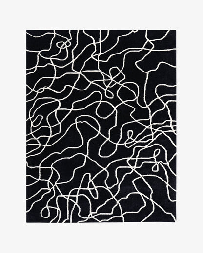 Turmoil Wool Rug | Popyuli