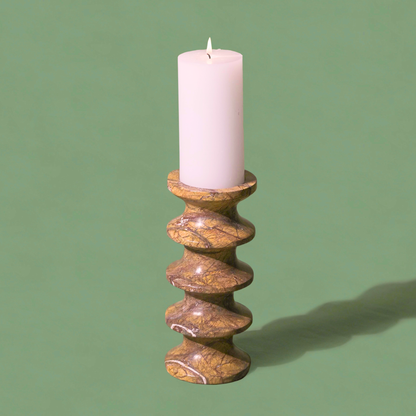 Astra Marble Candle Holders | Set of 2
