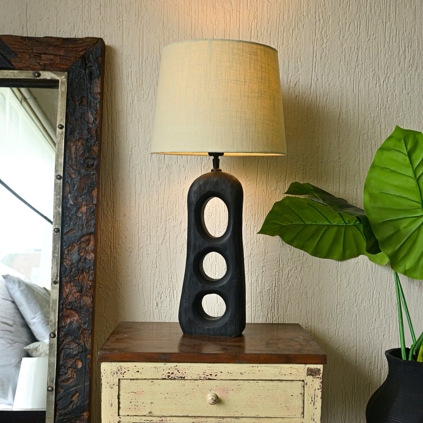 Sculptural Mango Wood Lamp