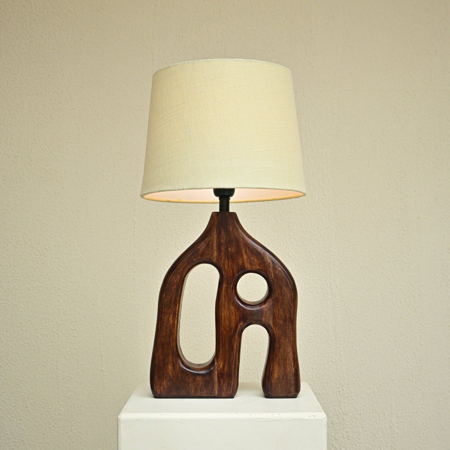 The Sinuous Table Lamp | Hand-Carved Sculptural Lighting