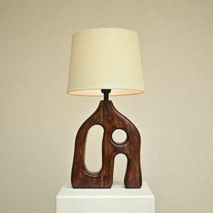 The Sinuous Table Lamp | Hand-Carved Sculptural Lighting