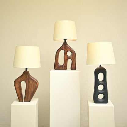 Sculptural Mango Wood Lamp