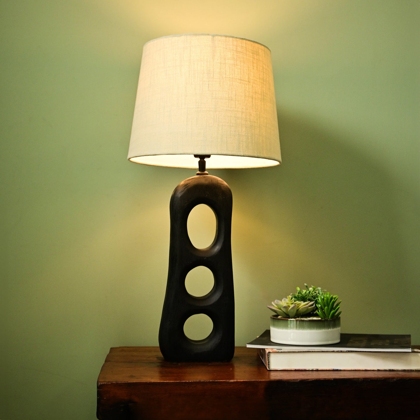 Sculptural Mango Wood Lamp