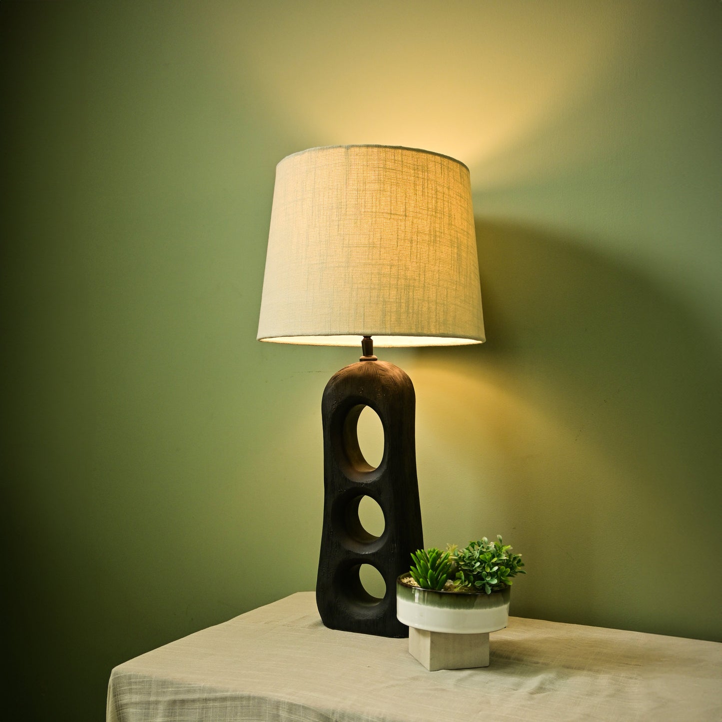 Sculptural Mango Wood Lamp