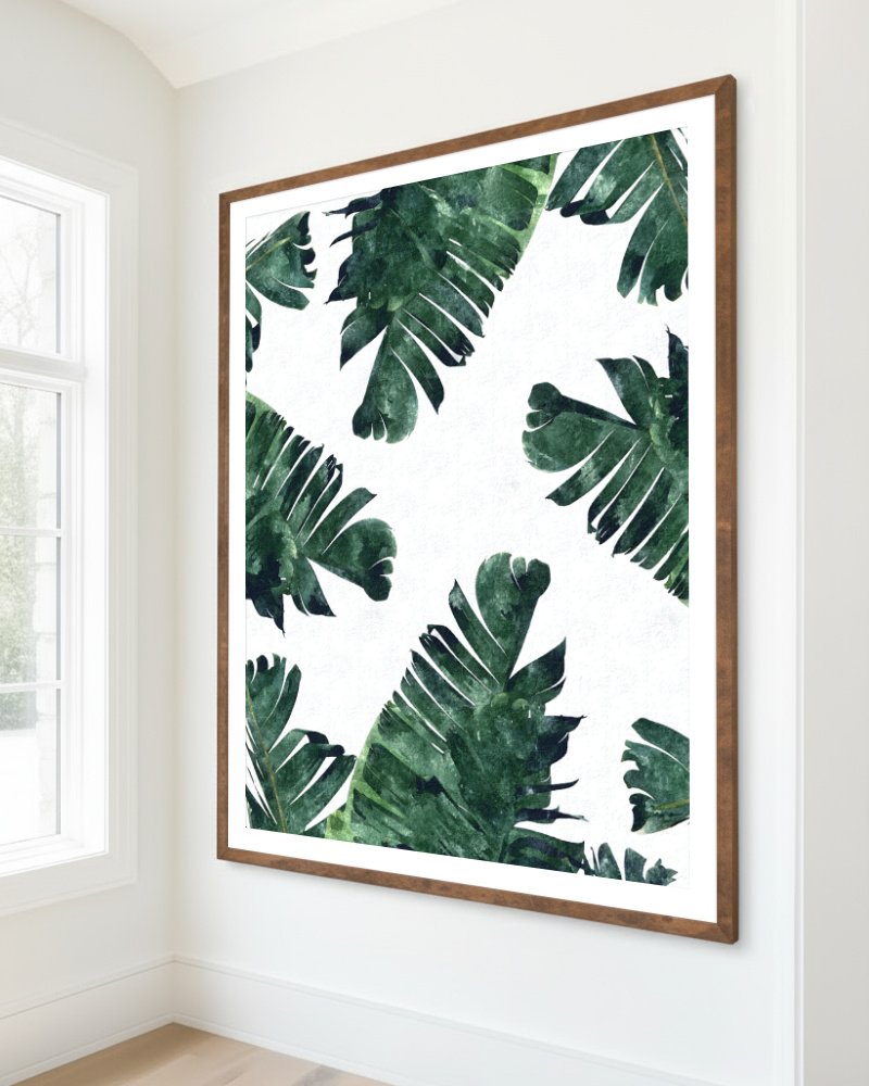Banana Leaves Watercolor