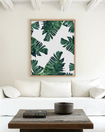 Banana Leaves Watercolor