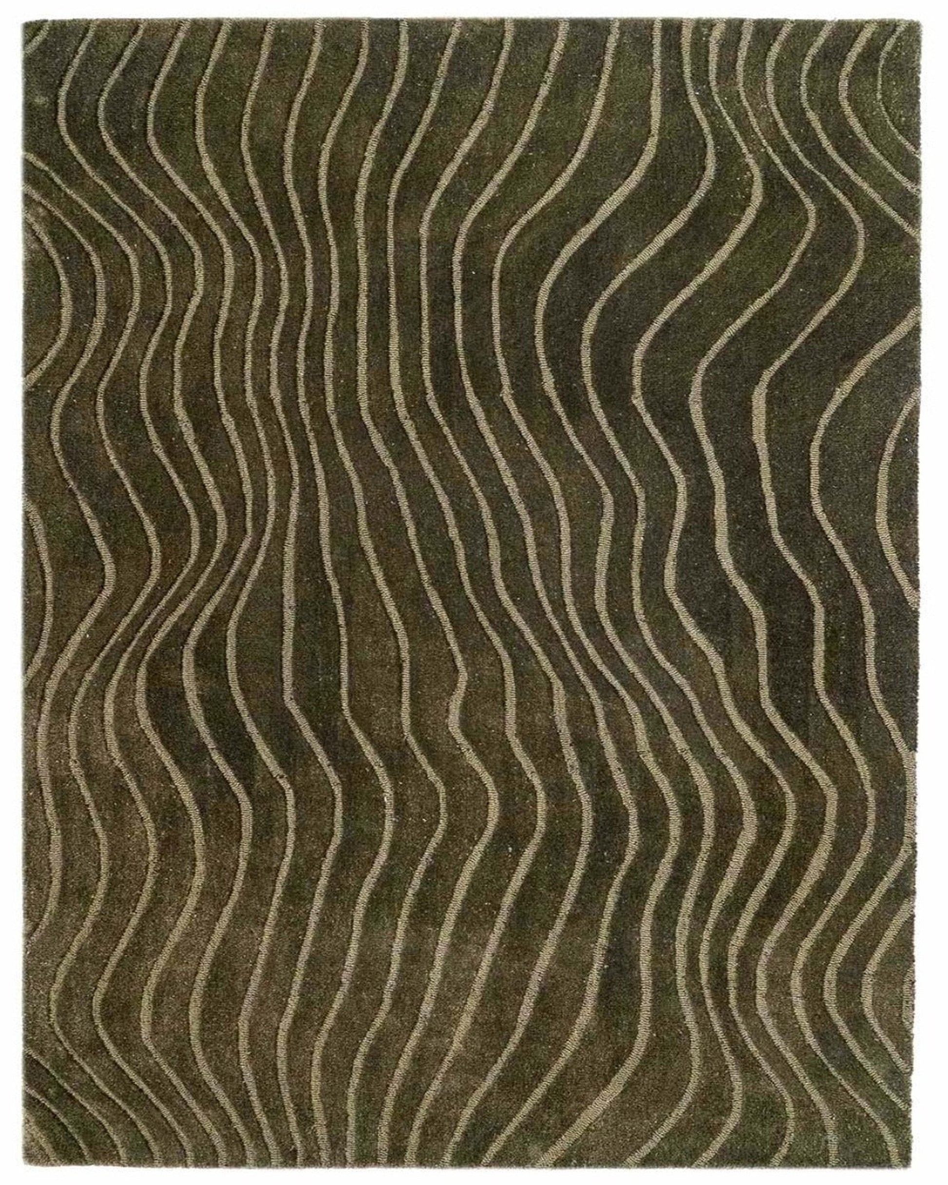 Moss Wool Rug | Popyuli