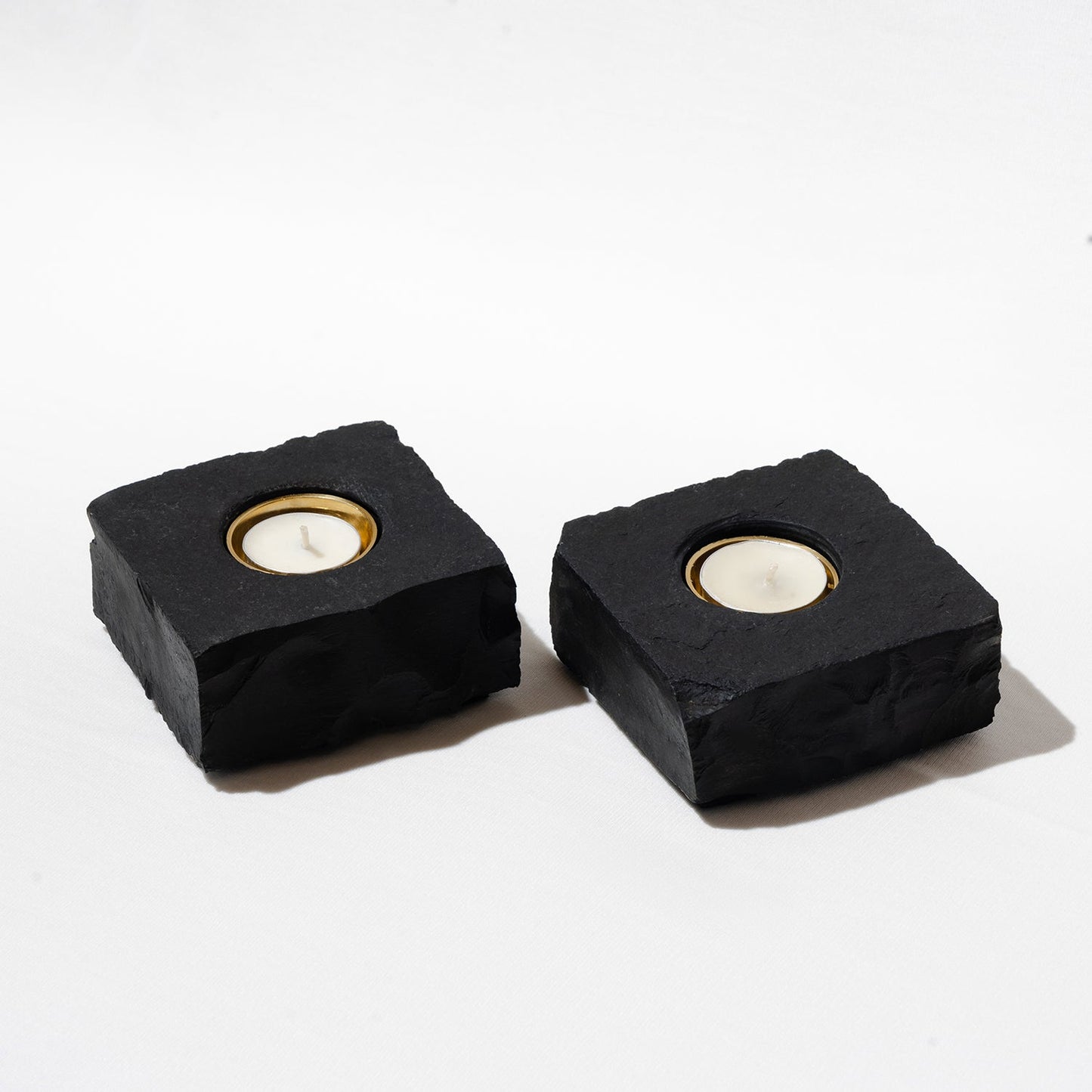 Noir Slate Tealight Holder