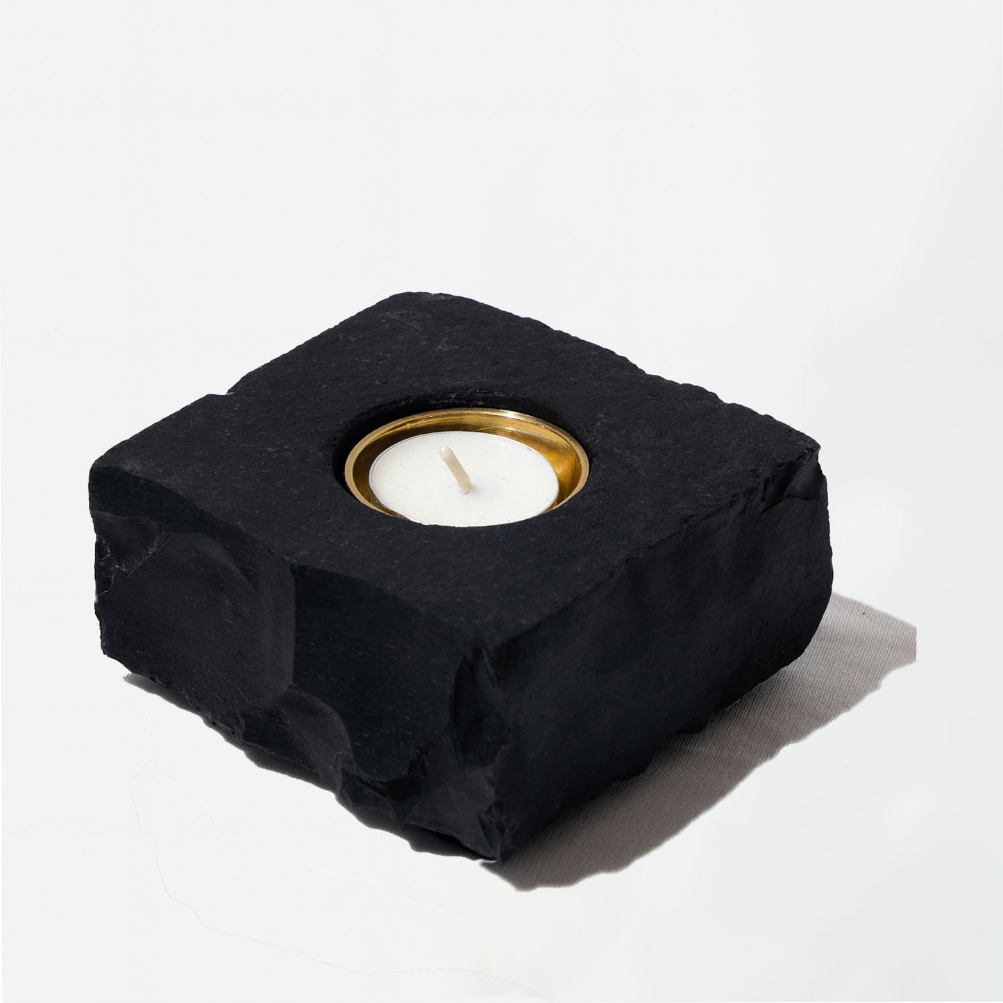 Noir Slate Tealight Holder