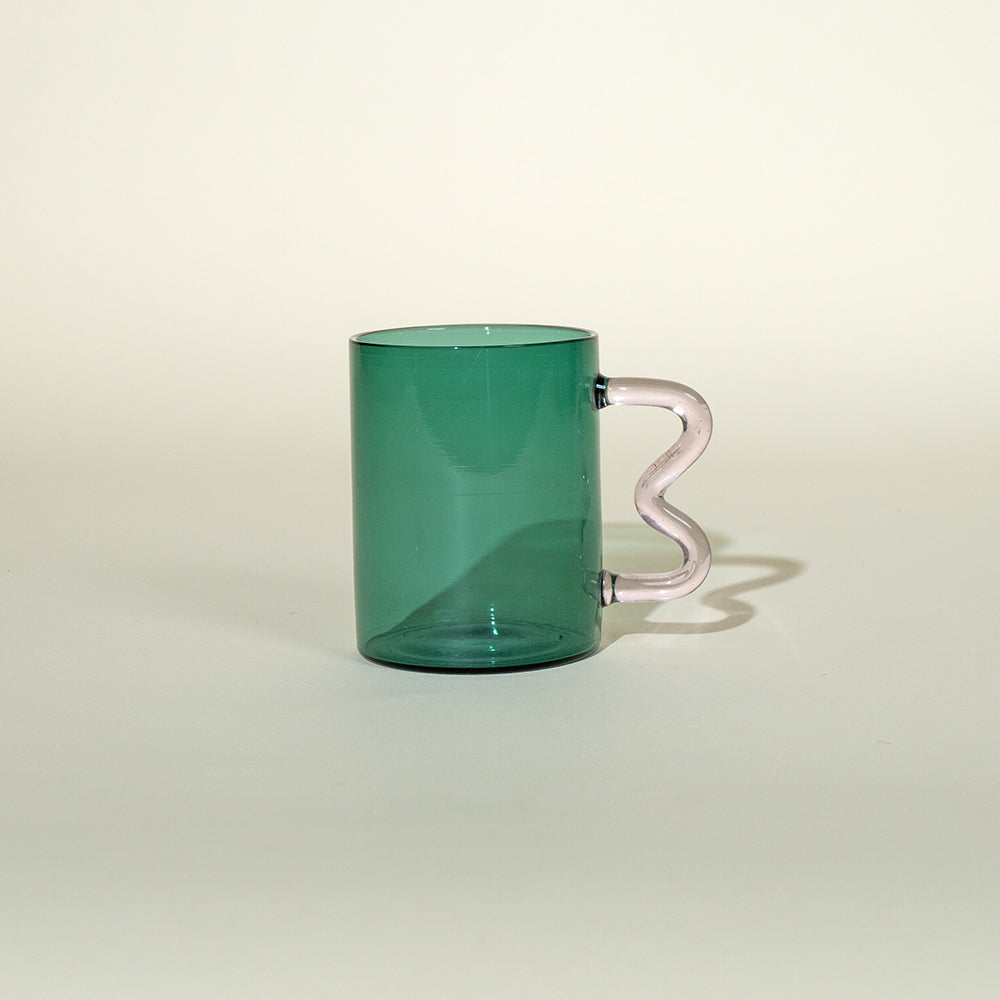 Swirl Glass Cups | Set of 2 | Borosilicate