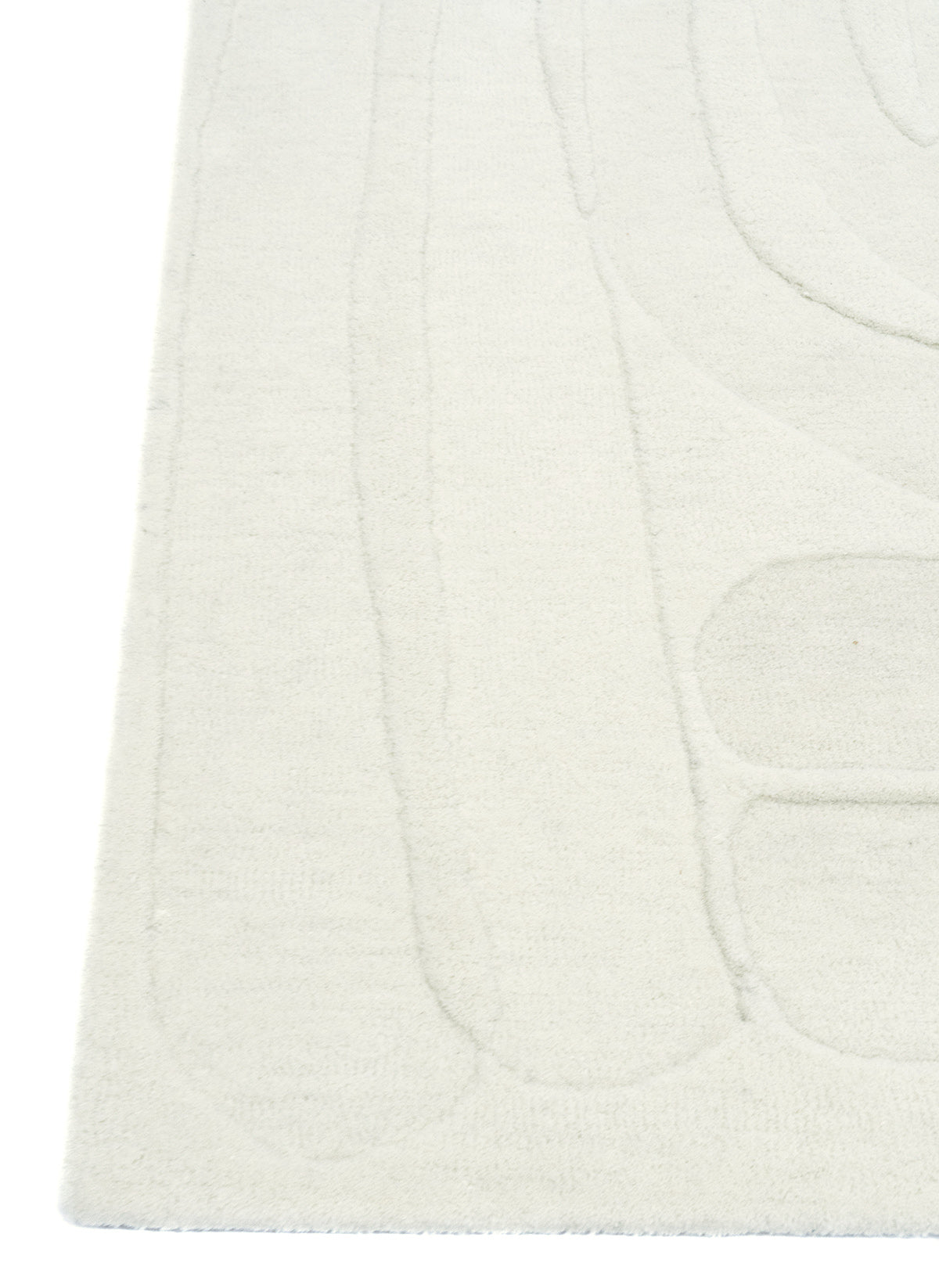 Ivory Wool Rug | Popyuli