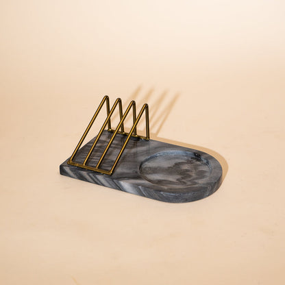 Grey Marble Breakfast Tray | Pure Grey Marble