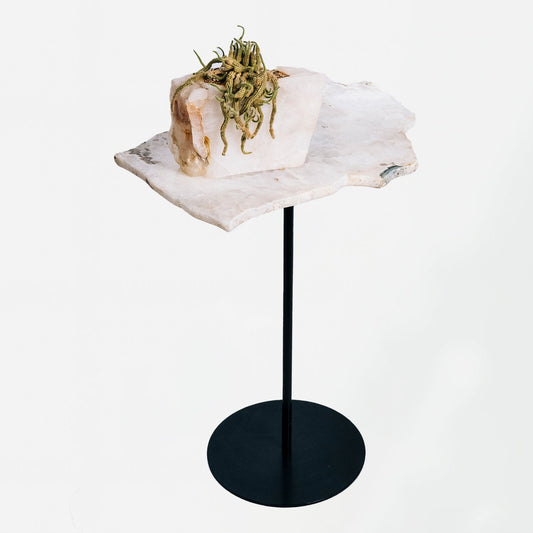 Fossil Quartz Side Table