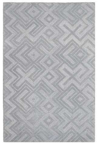 Lead Hand-Tufted Grey Wool Rug