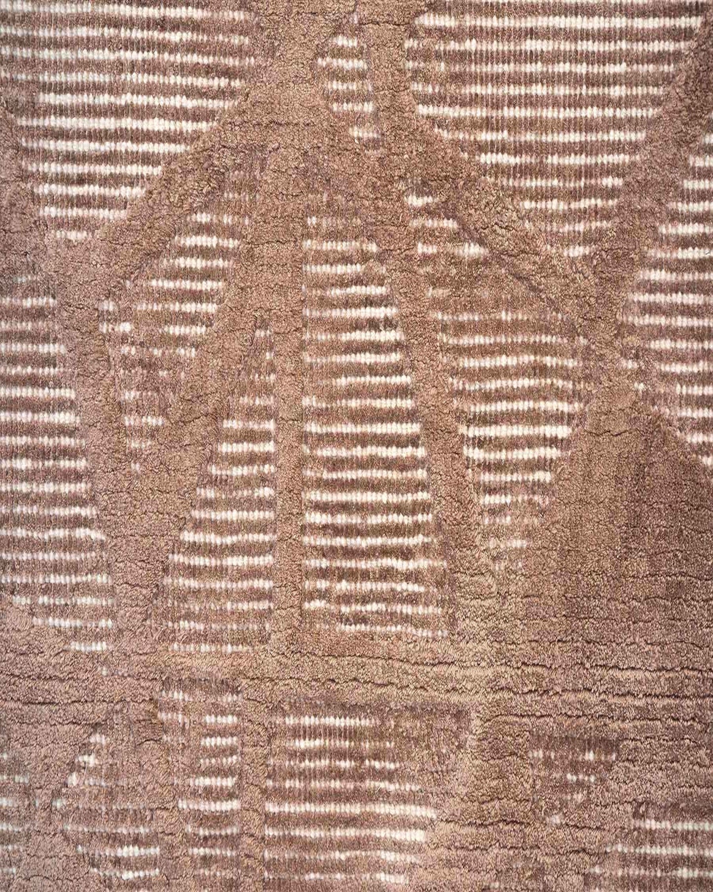 Sepia Wool & Silk Rug | Popyuli