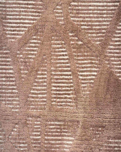 Sepia Wool & Silk Rug | Popyuli