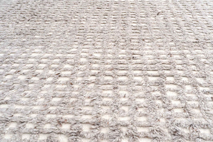 Fawn Hand-Knotted Wool Rug | Popyuli
