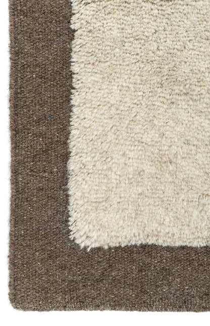 Burnt Sienna Wool Rug | Popyuli