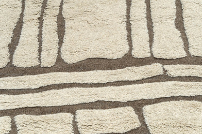 Burnt Sienna Wool Rug | Popyuli