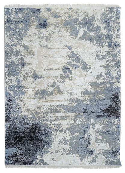 Pagina Hand Knotted Wool & Silk Rug | Popyuli
