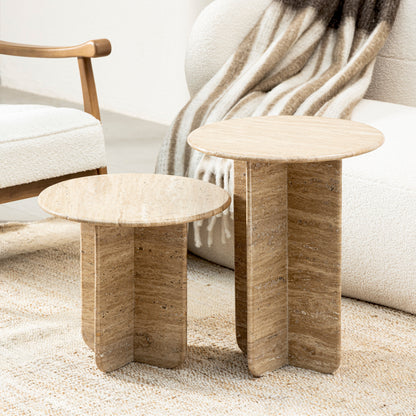 Rouge Marble Side Table